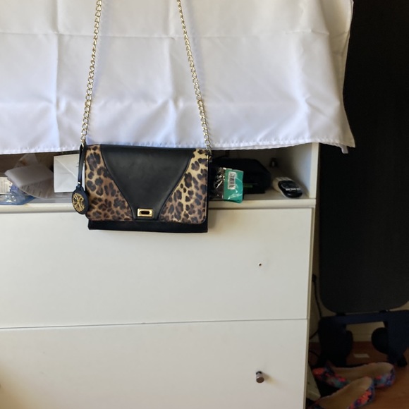 Cristian Lacroix leopard n black crossbody bag - Picture 5 of 6